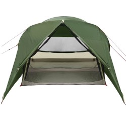 Tente Dôme 4-Personnes avec toit Vert 455 x 252 x 178 cm 524481524481