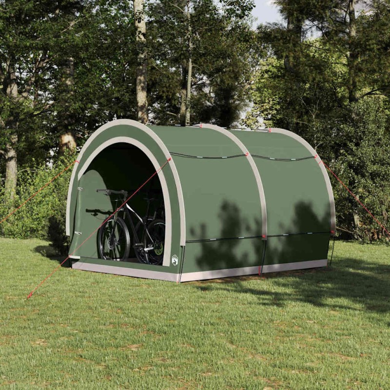 Tente de rangement pour vélos avec toit Vert 256 x 222 x 182 cm 524482524482