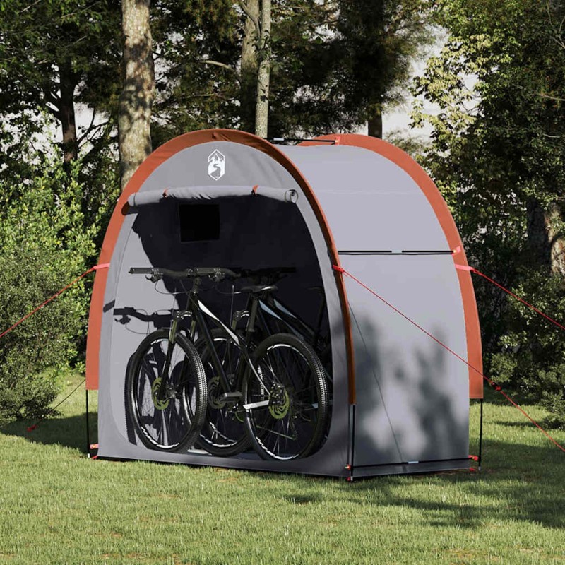 Tente de rangement pour vélos Gris et orange 210 x 90 x 174 cm 524485524485