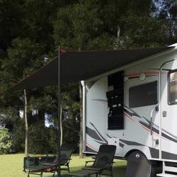 Tarp résistant à l'eau avec toit Gris et orange 240 x 300 cm 524490524490