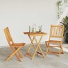 Ensemble bistro de jardin 3 pcs Marron Bois d'Acacia Massif 524500524500