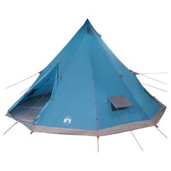 Tente Tipi avec toit Bleu 560 x 560 x 300 cm taffetas 524504524504