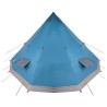Tente Tipi avec toit Bleu 560 x 560 x 300 cm taffetas 524504524504