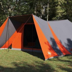 Tente Tipi avec toit Gris et orange 660 x 456 x 200 cm taffetas 524508524508