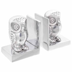 Serre-livres 2 pcs Argenté 7 x 9 x 11 cm Aluminium 524513524513