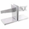 Serre-livres 2 pcs Argenté 11 x 14 x 17,5 cm Aluminium 524515524515