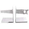 Serre-livres 2 pcs Argenté 11 x 14 x 17,5 cm Aluminium 524515524515
