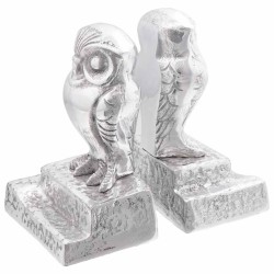 Serre-livres 2 pcs Argenté 12 x 9 x 19 cm Aluminium 524517524517