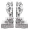 Serre-livres 2 pcs Argenté 12 x 9 x 19 cm Aluminium 524517524517