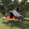 Tente Tipi avec toit Gris et orange 364 x 281 x 257 cm taffetas 524523524523