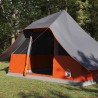 Tente Tipi avec toit Gris et orange 364 x 281 x 257 cm taffetas 524523524523