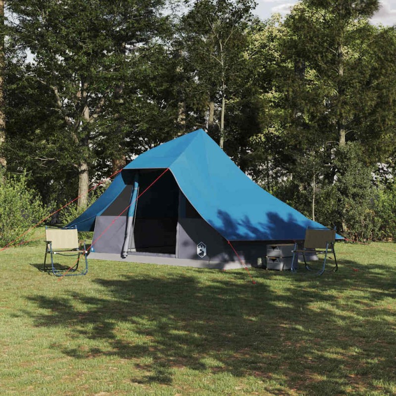 Tente Tipi avec toit Bleu 364 x 281 x 257 cm taffetas 524524524524