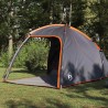Tente Cabane Gris et orange 370 x 230 x 185 cm taffetas 524541524541