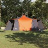 Tente Tipi avec toit Gris et orange 492 x 492 x 275 cm taffetas 524544524544