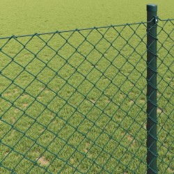 Clôture en treillis métallique Vert 10 x 0,6 m Acier 524575524575