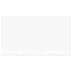 Toile de rechange pour auvent Blanc 4 x 2 m Polyester 524660524660