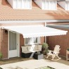 Toile de rechange pour auvent Blanc 4 × 3,5 m Polyester 524662524662