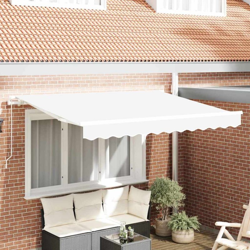 Toile de rechange pour auvent Blanc 3,5 x 2,5 m Polyester 524663524663