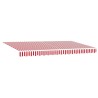 Toile de rechange pour auvent Rouge et Blanc 4 x 2 m Polyester 524672524672