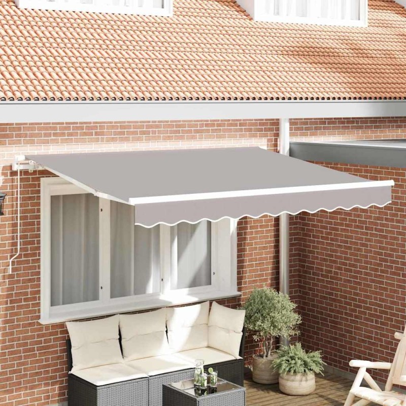 Toile de rechange pour auvent Gris clair 3 x 2,5 m Polyester 524679524679