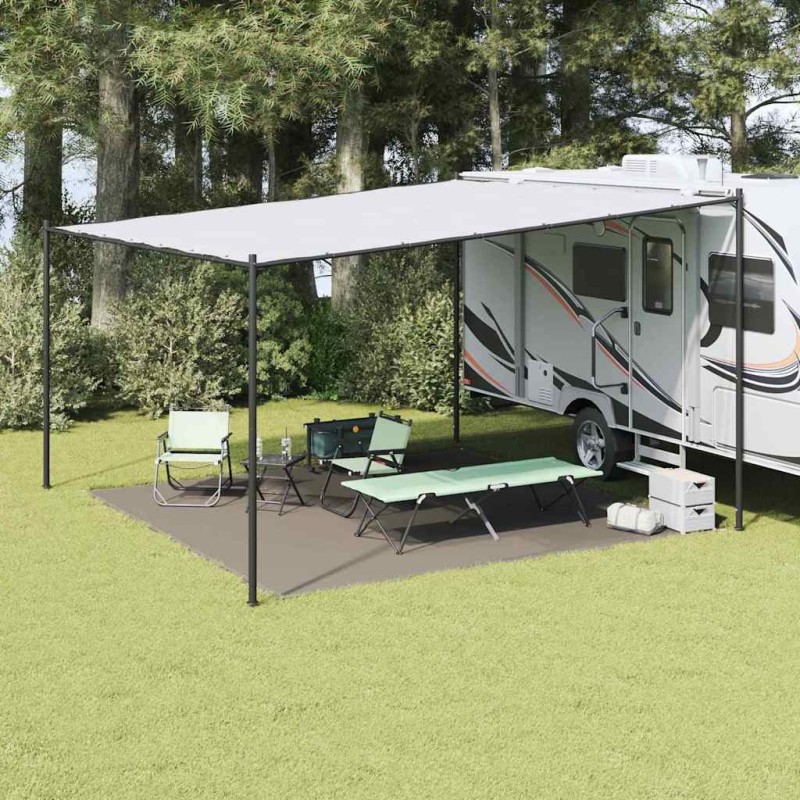 Tapis de tente Gris clair 400 x 400 cm Polyéthylène 524690524690