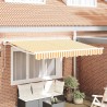 Toile de rechange pour auvent Jaune et blanc 235 x 195 cm 524695524695