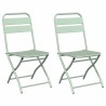 Chaise de jardin pliante 2 pcs Menthe claire 42 x 52 x 82 cm 524706524706