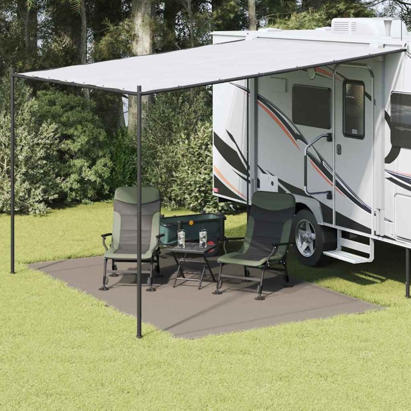 Tapis de tente Gris clair 400 x 250 cm Polyéthylène 524717524717