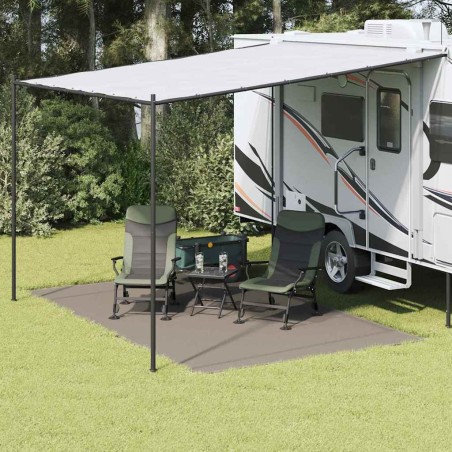 Tapis de tente Gris clair 400 x 250 cm Polyéthylène 524717524717