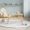 Table avec bancs pour enfants IRUN 90x79,5x50 cm bois massif 524724524724