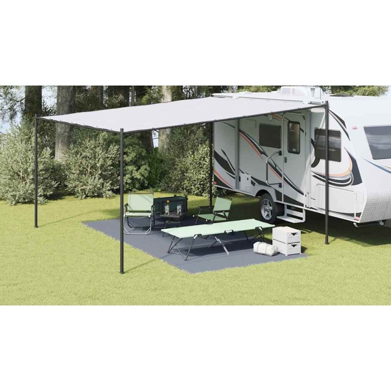 Tapis de tente Bleu et gris 500 x 250 cm Polyéthylène 524732524732