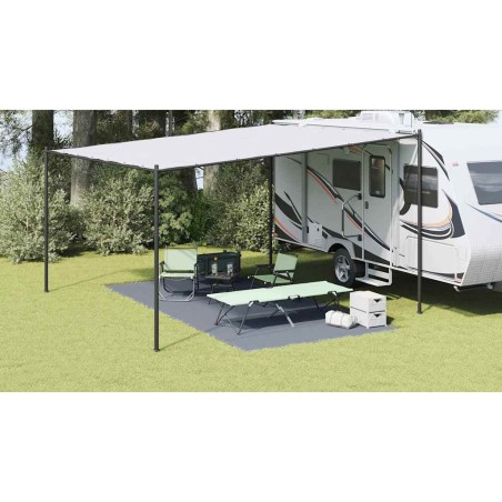 Tapis de tente Bleu et gris 500 x 250 cm Polyéthylène 524732524732