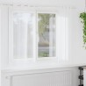 Rideau en Voile 2 pcs Blanc 175 x 140 cm Polyester 524761524761