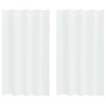 Rideau en Voile 2 pcs Blanc 175 x 140 cm Polyester 524761524761