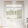 Rideau en Voile 2 pcs Couleur sable 245 x 140 cm Polyester 524763524763
