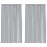Rideau en Voile 2 pcs Gris foncé 140 x 140 cm Polyester 524765524765