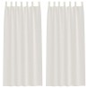 Rideau en Voile 2 pcs Crème 245 x 140 cm Polyester 524769524769