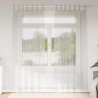 Rideau en Voile 2 pcs Crème 225 x 140 cm Polyester 524770524770