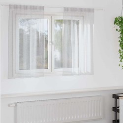 Rideau en Voile 2 pcs Gris clair 140 x 140 cm Polyester 524772524772