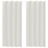 Rideau en Voile 2 pcs Crème 260 x 140 cm Polyester 524777524777