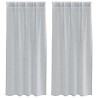 Rideau en Voile 2 pcs Gris foncé 175 x 140 cm Polyester 524779524779