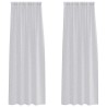 Rideau en Voile 2 pcs Gris clair 260 x 140 cm Polyester 524780524780