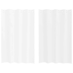 Rideau en Voile 2 pcs Blanc 140 x 140 cm Polyester 524783524783