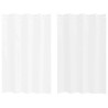 Rideau en Voile 2 pcs Blanc 140 x 140 cm Polyester 524783524783