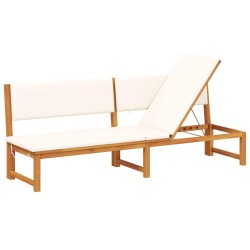 Transat Huile Naturelle 200 x 57 x 75cm Bois d'acacia massif 524796524796