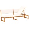 Transat Huile Naturelle 200 x 57 x 75cm Bois d'acacia massif 524796524796