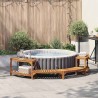 Enceinte de bain à remous demi-ronde Marron 272 x 120 x 55,5 cm 524800524800