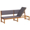 Transat Huile Naturelle 200 x 57 x 75cm Bois d'acacia massif 524802524802