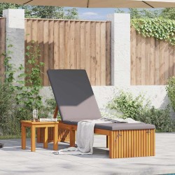 Transat Huile Naturelle 200 x 55 x 94 cm Bois d'acacia massif 524803524803