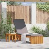 Transat Huile Naturelle 200 x 55 x 94 cm Bois d'acacia massif 524803524803